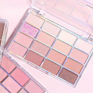 NEW 16-Color Light Purple, Pink, Brown & Nude Eyeshadow Palette
